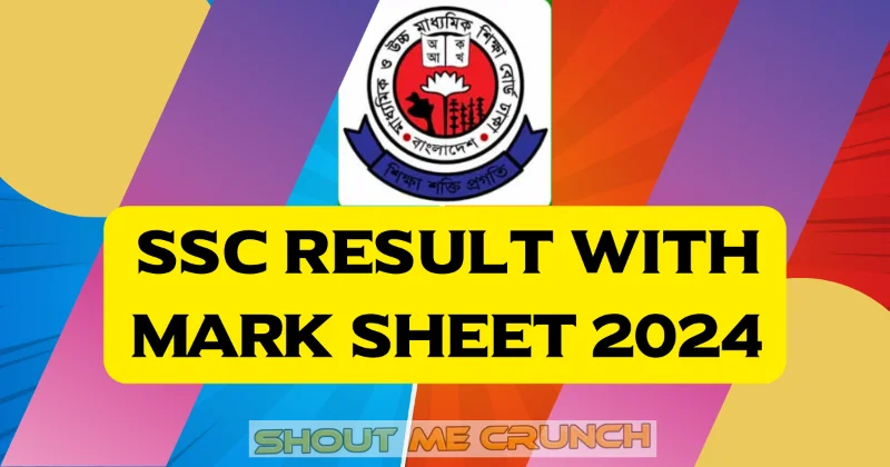 SSC Result mark sheet